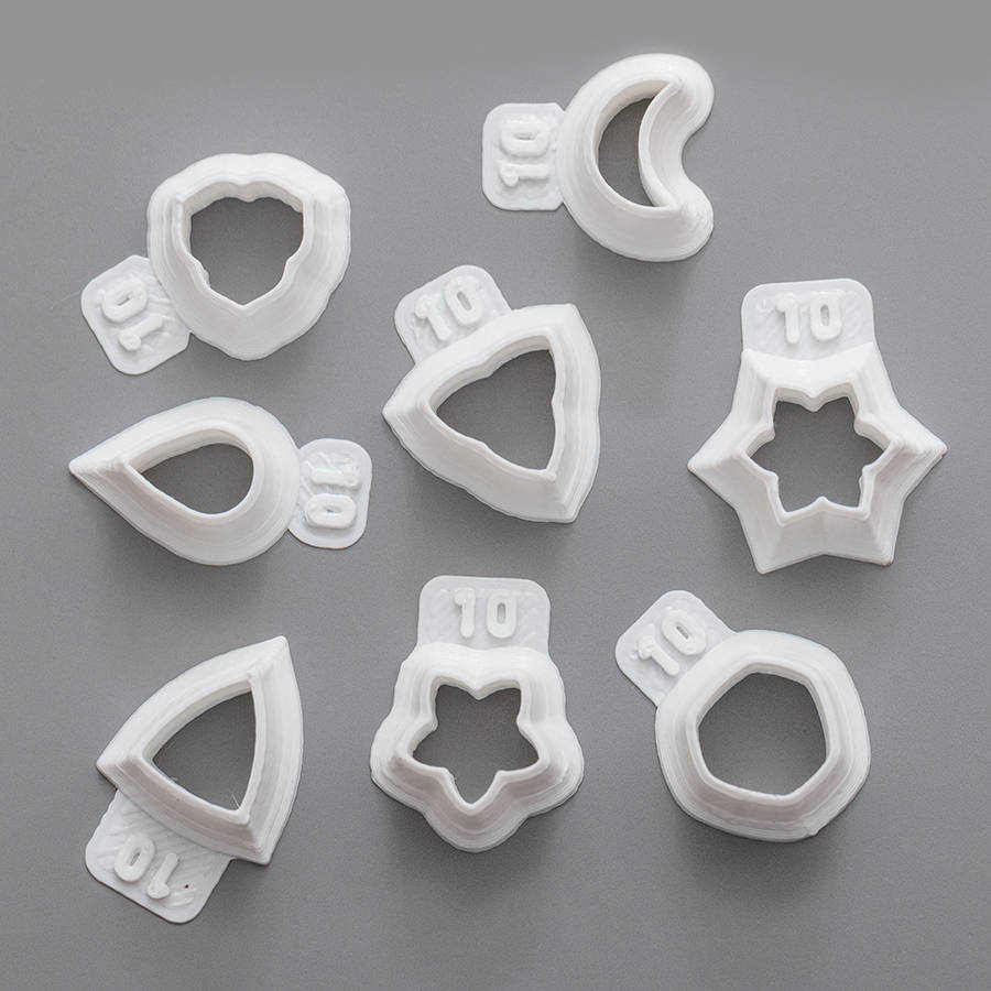 Set of Cutters ASSORTED3 1.00 Metal Clay Cutters in a Etsy