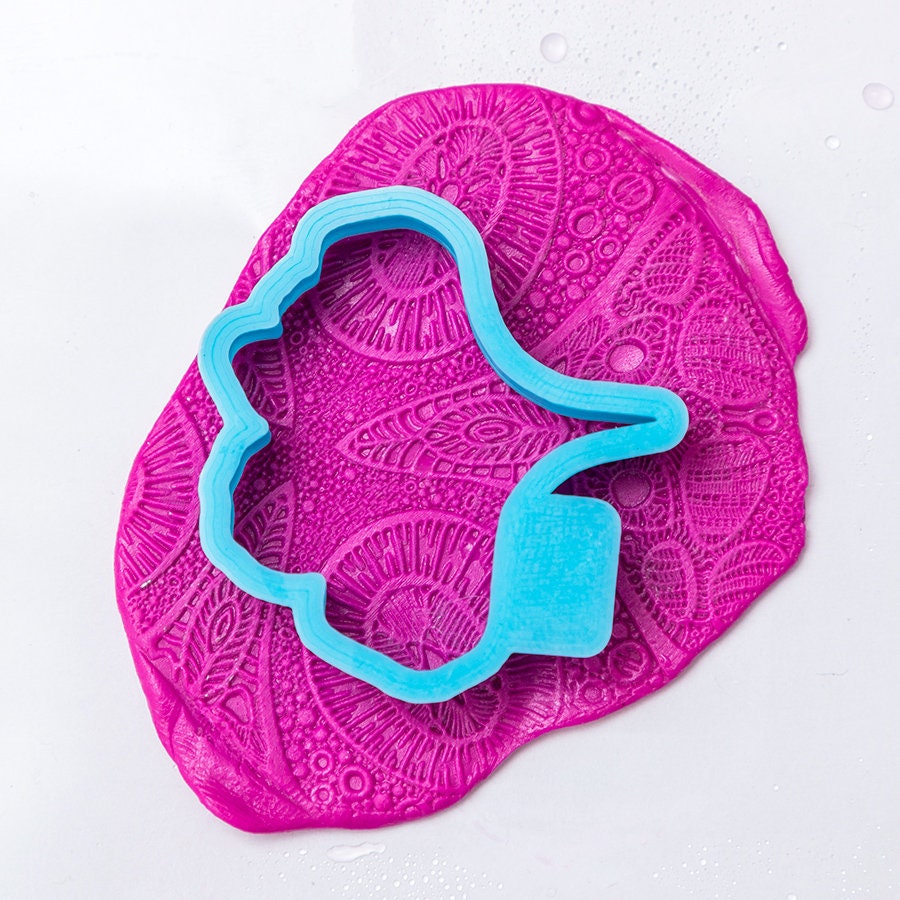 Rubber Texture ABS149 Flat stamp for metal clays polymer Etsy