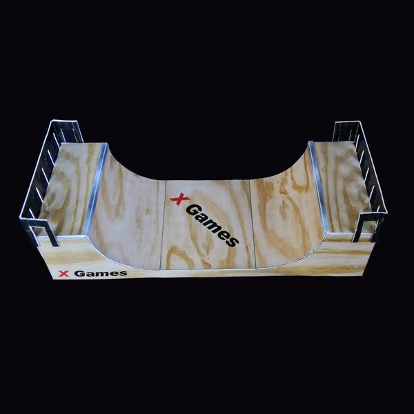 Printable Papier Handwerk Skate Park Halfpipe / Halfpipe Vert Rampen für BMX / Skateboard Fingerboards A4 und Letter PDF