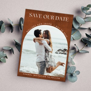 fall wedding save the date announcement template photo save the date card editable save the date announcement fall wedding stationery