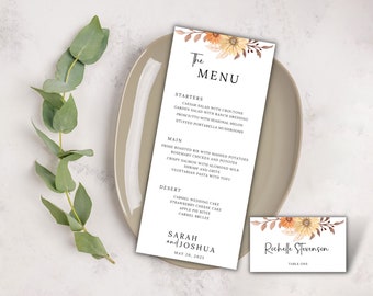 Wedding reception signs and cards wedding reception table decor menu wedding table signs guest name labels fall wedding decor signs