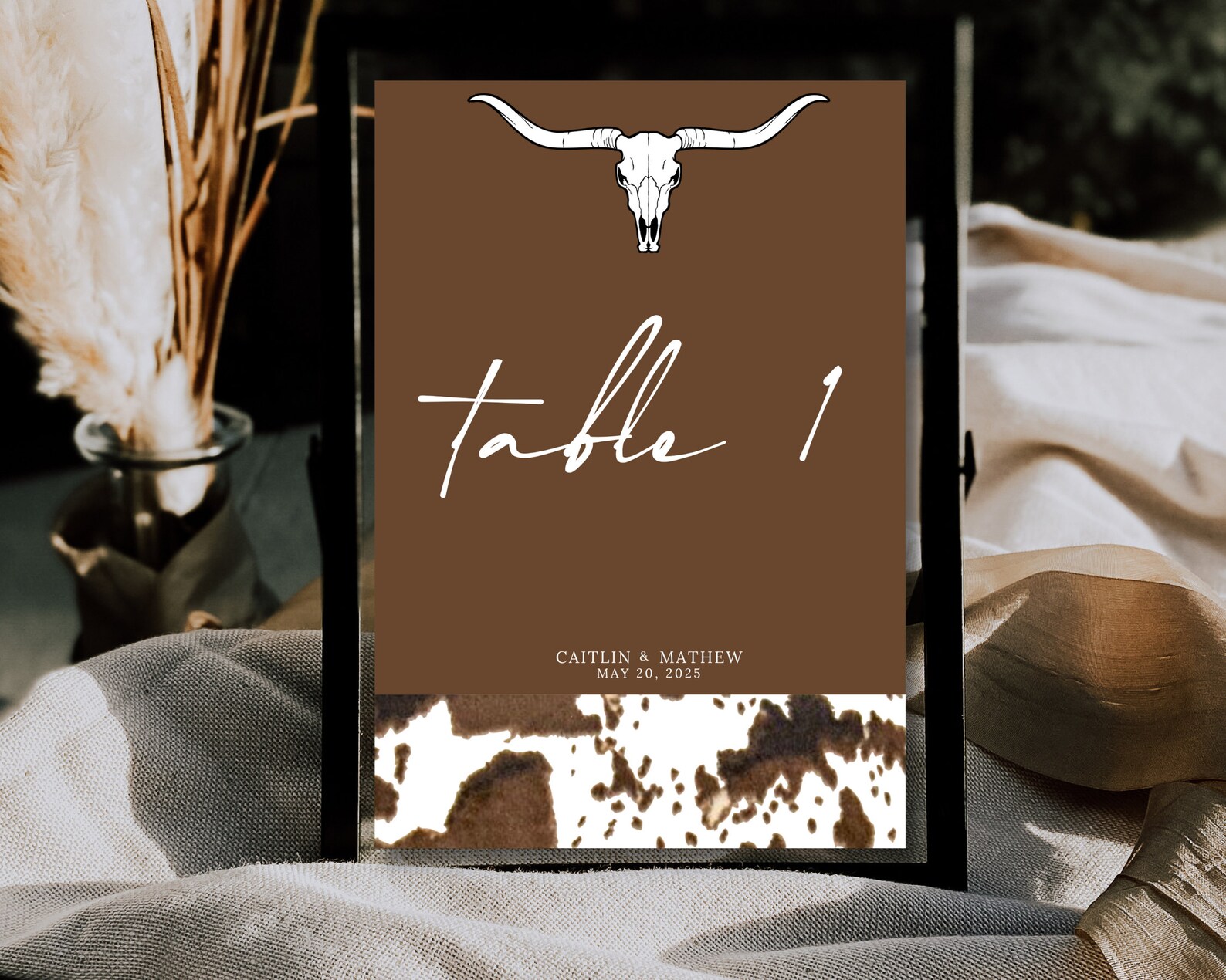 Western Wedding Seat Assignment Sign Template Rustic Wedding Printable ...