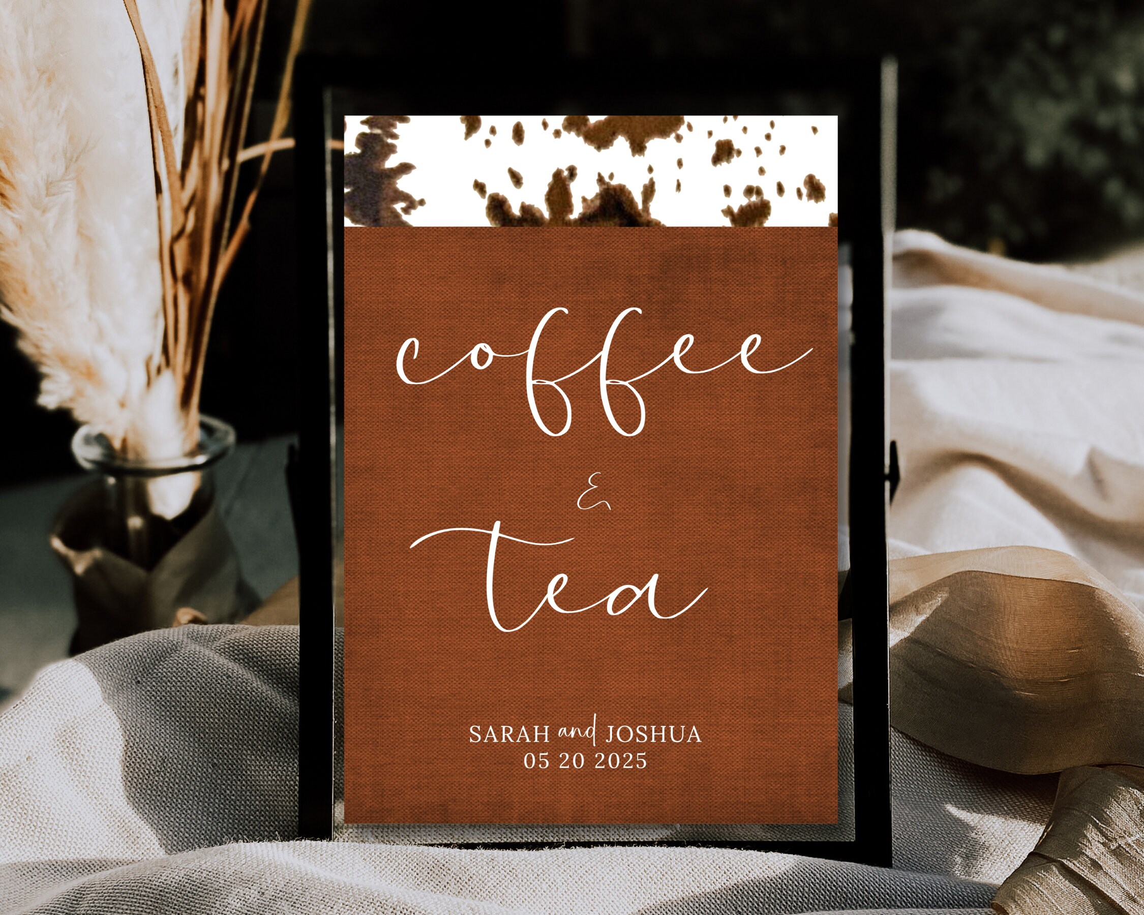Wedding Table Signs Coffee and Tea Sign Wedding Reception - Etsy