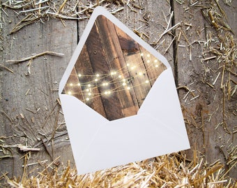 Western wedding envelope liner template barnwood wedding stationary envelope liners cowboy wedding decor rustic wedding invitation envelopes