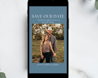 Western wedding save the date digital invitation text message save the date announcement editable save the date text message invitation