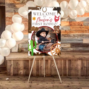First rodeo welcome sign template birthday party welcome sign photo welcome sign western birthday welcome sign 1st rodeo welcome yard sign