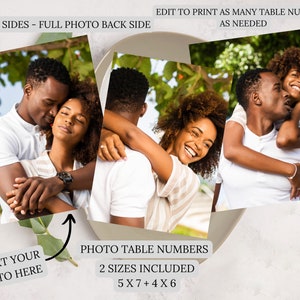 Foto Tischnummer Vorlage sofortiger Download bearbeitbare Hochzeit Empfang Dekor Tischnummern für zugeordnete Sitzplan minimalistische Tischkarte