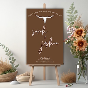 Wild west welcome sign template western wedding welcome sign cowboy wedding welcome sign rustic wedding decor outdoors wedding signs