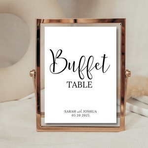 Buffet sign template wedding reception buffet sign instant download signs wedding reception table signs 5x7 printable templates buffet sign