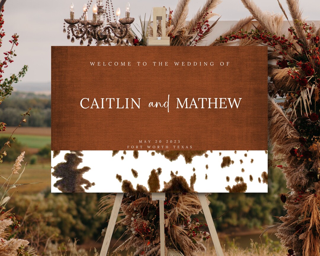Western Welcome Sign Template Western Wedding Signs Country Western