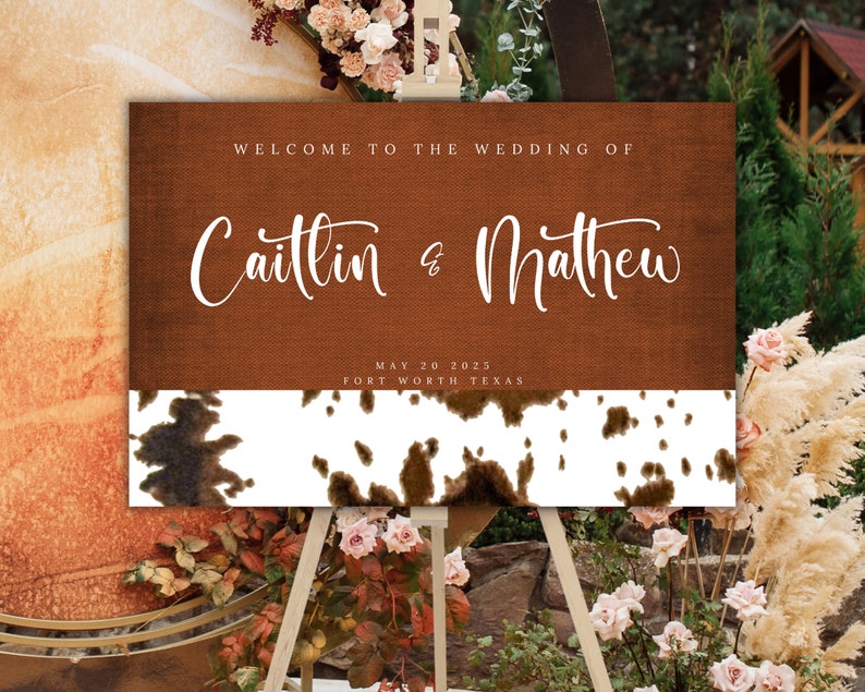 Western Welcome Sign Template Western Wedding Signs Country Western