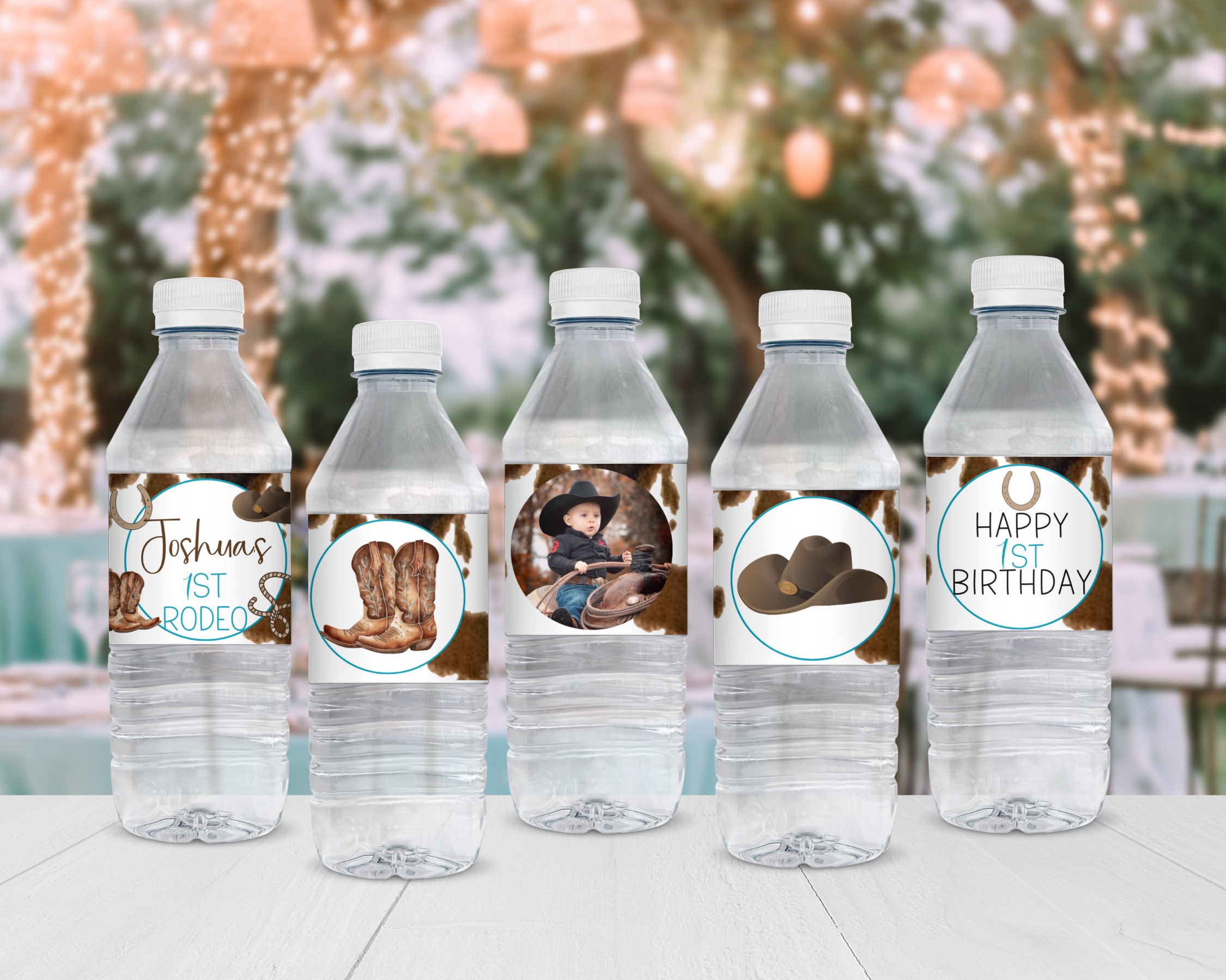 First Rodeo Water Bottle Labels Templates Photo Water Bottle Labels ...
