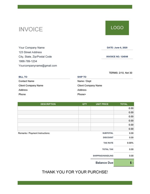 invoice template printable invoice business form etsy new zealand