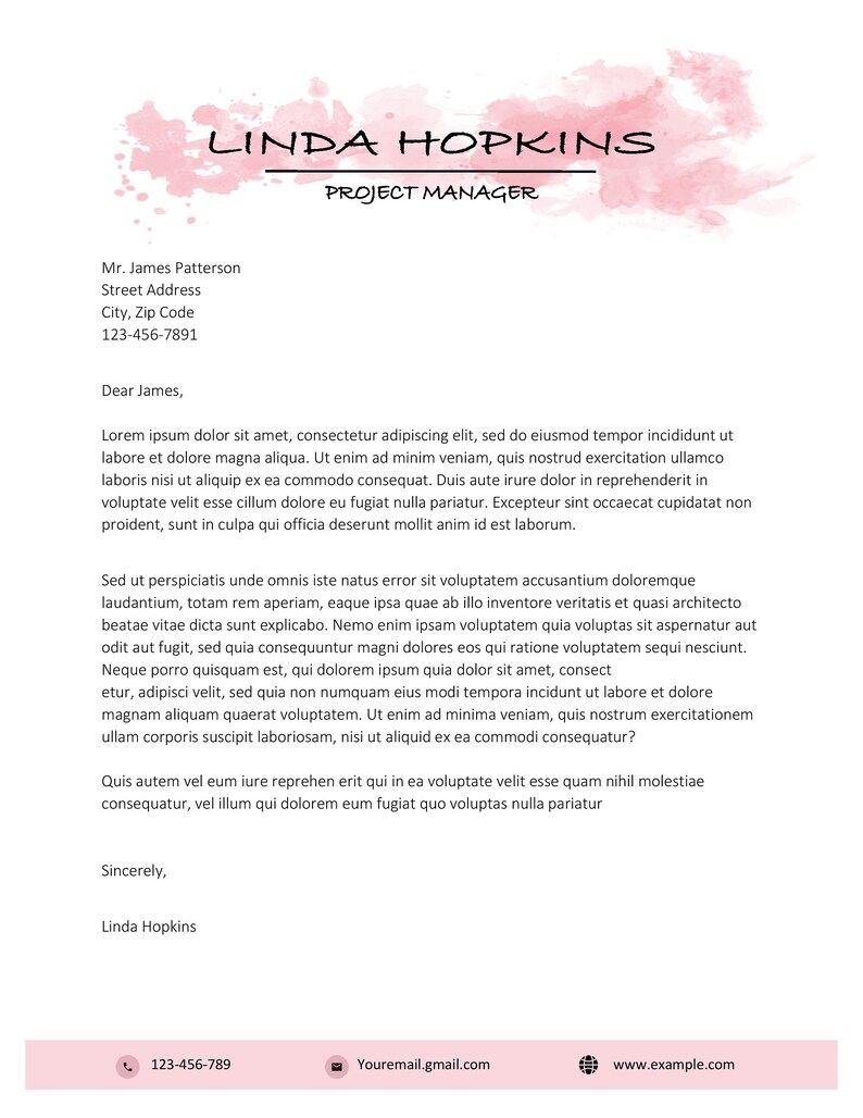 Microsoft Word Business Letter Template