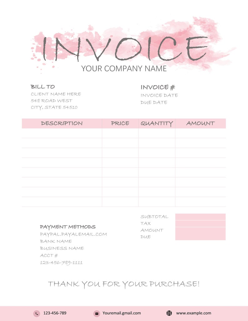 word online invoice template word online invoice template