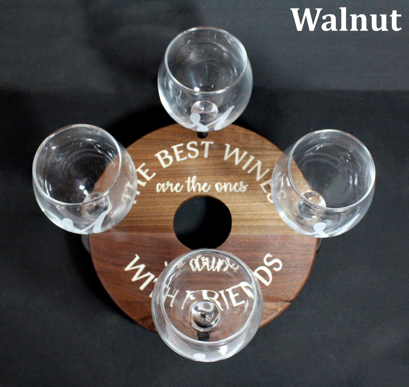 Wine Bottle Board 4 Glass Etsy