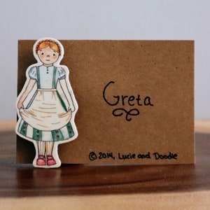 Shrink Plastic Pin - Greta