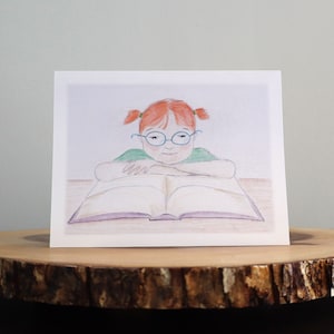 Greeting Card - Bookworm