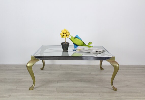 Mid Century Modern Pace Chrome And Brass Coffee Table Mid Century Modern Pace Chrome And