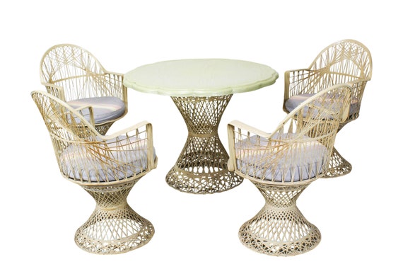 Fiber Glass Wicker Patio Furniture Set Of 4 - Patio Table Set Wicker Fiber Glass Wicker Patio Furniture Set Of 4 - Patio Table Set Wicker