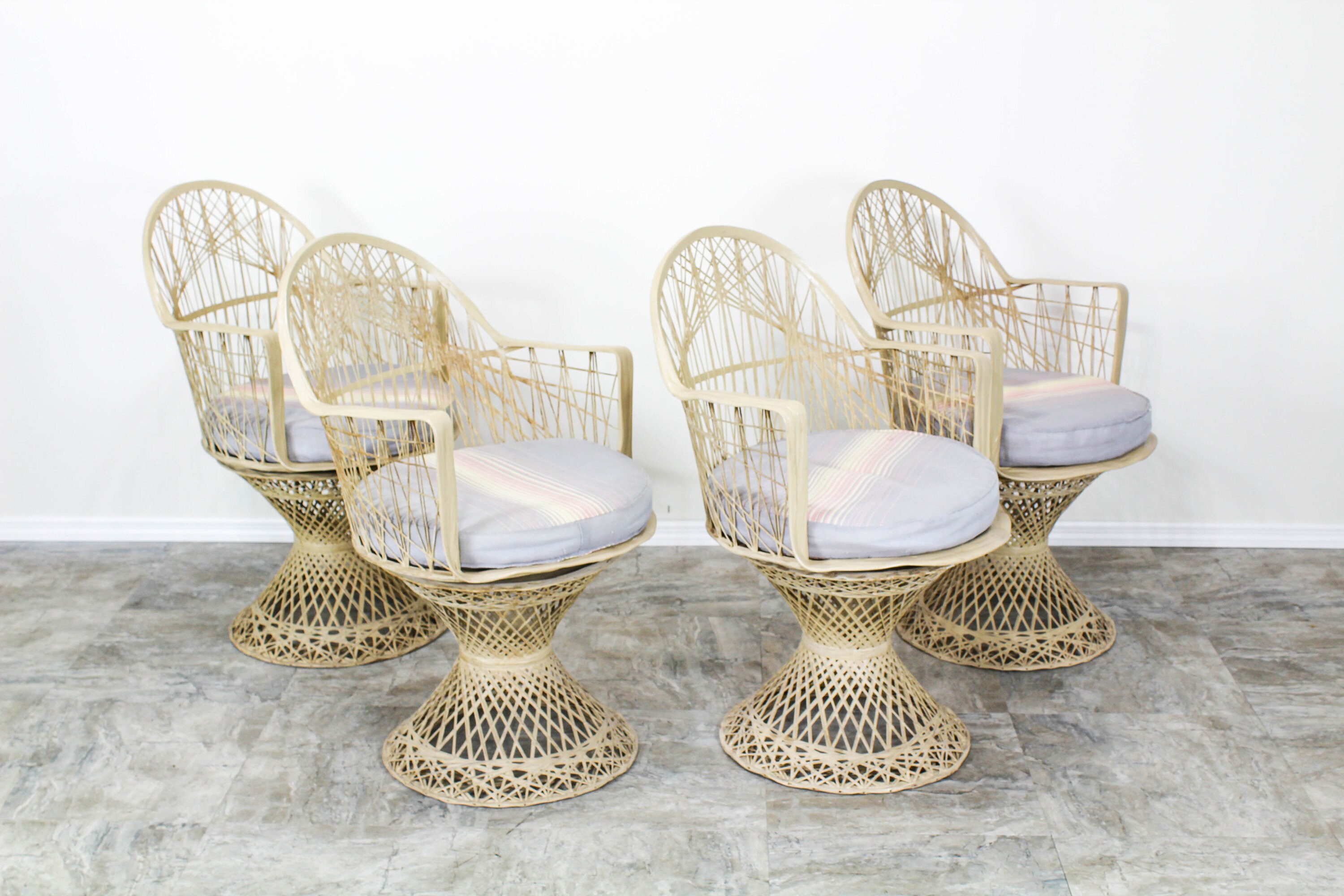 FiberGlas Korb Terrasse Möbel 4er Set | Etsy