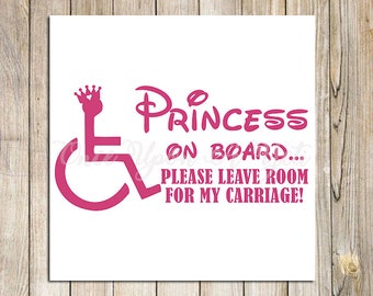 Download Princess Wheelchair Etsy