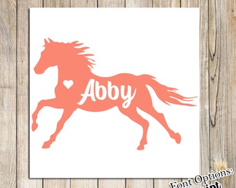 Running horse equestrian Vinyl Decal Sticker Free Shipping