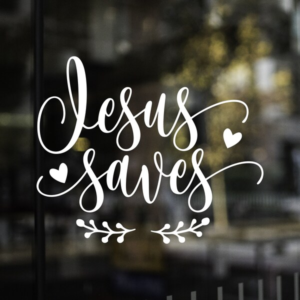 Jesus Decal Window sticker Car Truck Boat ATV RV Spiritual Outdoor
