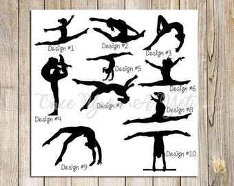 Gymnast Vinyl Decal, Car Window Decal, Laptop Decal, Water Bottle Decal, Car Decal, Sports Decal, Gymnast Gift, Gymnastics Decal, Dancer