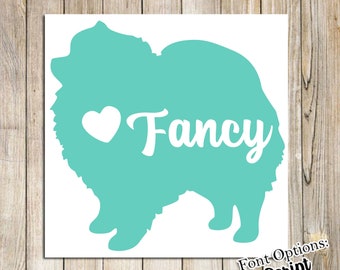 Custom Pomeranian Decal | Dog Decal | Car Decal | Pomeranian Sticker Decal | Dog Sticker | Pomeranian Dog Gift | Dog Lover Gift