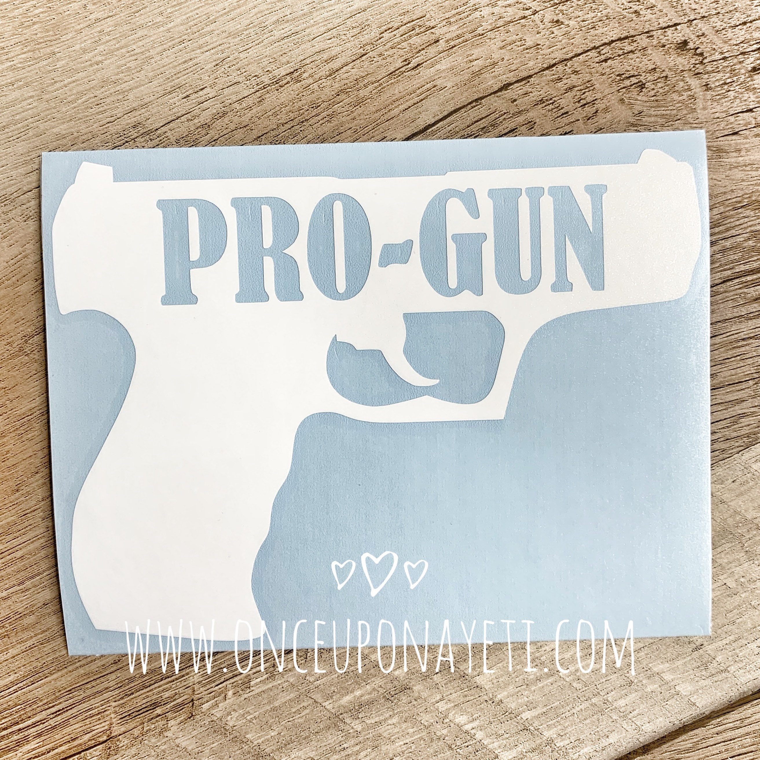 PROGUN Vinyl Decal Progun Car Decal Gun Car Decal Gun Etsy