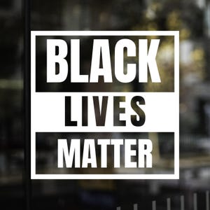Black Lives Matter Car Decal: Waterproof Social Justice Sticker