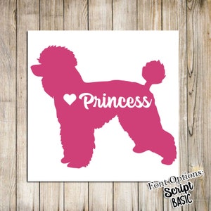 Custom Poodle Decal | Dog Decal | Car Decal | Poodle Decal | Dog Sticker | Dog Gift | Dog Lover Gift | Poodle Sticker | Dog Decal
