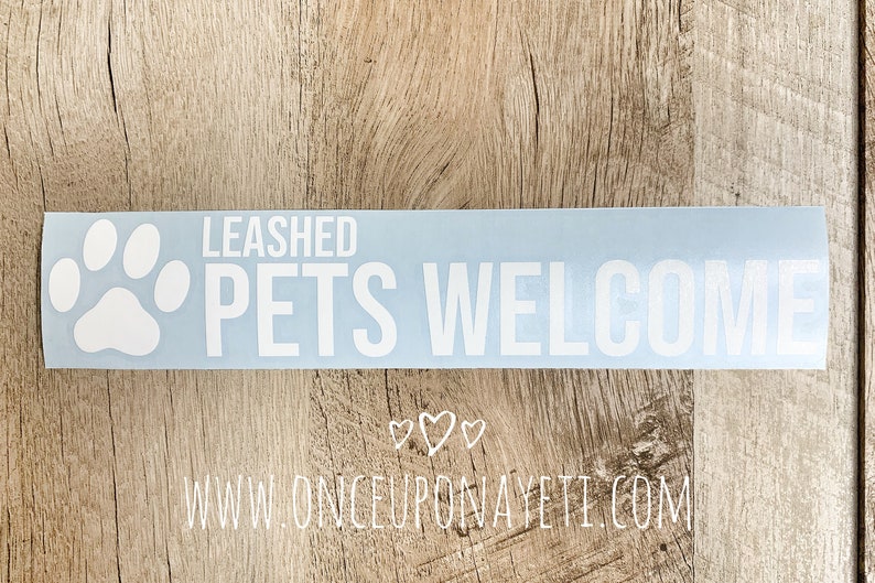 Leashed Pets Decal Dogs Decal Store Decal Etsy