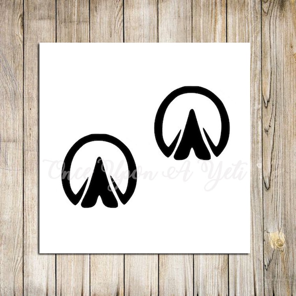 Hoof Prints Decal | Horse Sticker | Horse Car Decal | Gift For Horse Lover | Horse Shoe Decal | Equestrian Decal | Horse Tracks | Barefoot