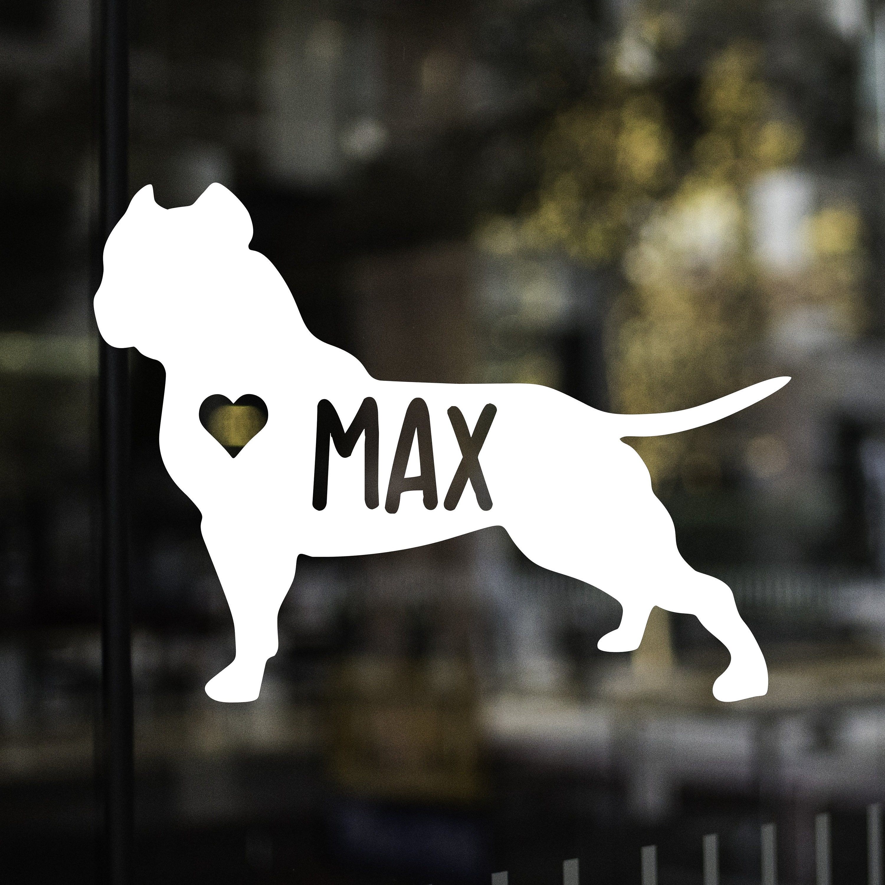 American Bully Decal Custom Pitbull Decal Dog Decal Car Etsy