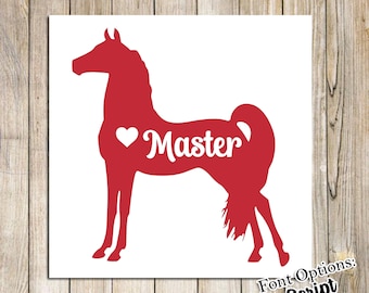 Morgan Horse Vinyl Decal | Equestrian Car Sticker