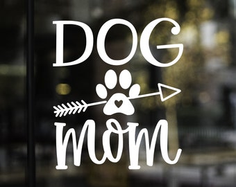 Dog Mom sticker, Fur Mama decal, Custom Dog decal, Custom dog sticker, Dog Lover, Fur Mom, Car Decal, Window Decal, Paw Decal, Paw Print