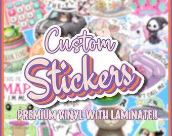 Custom Vinyl Stickers: Waterproof Die Cut Logo Stickers