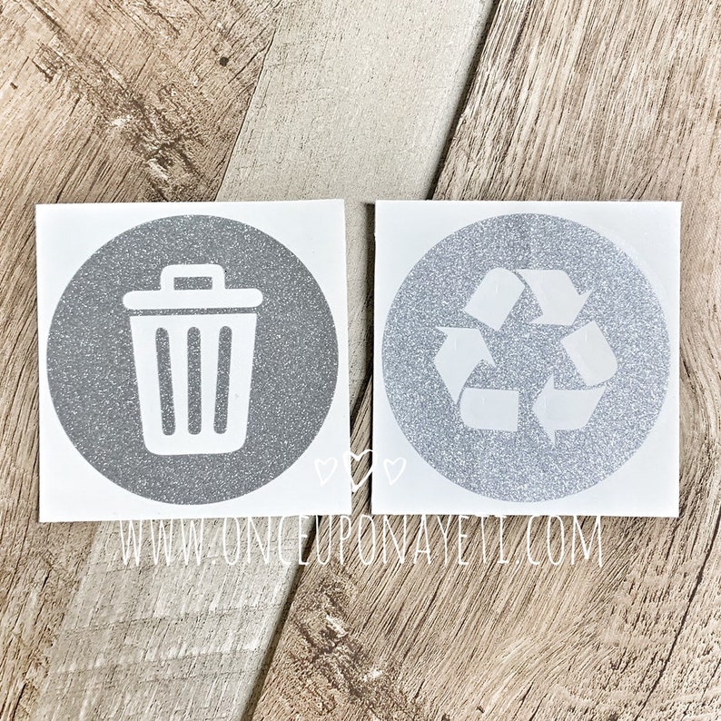 Trash Decal Garbage Decal Recycling Decal Recycle Bin Etsy
