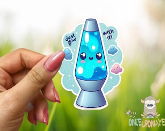 Kawaii Lava Lamp Sticker – Waterproof Vinyl Decal