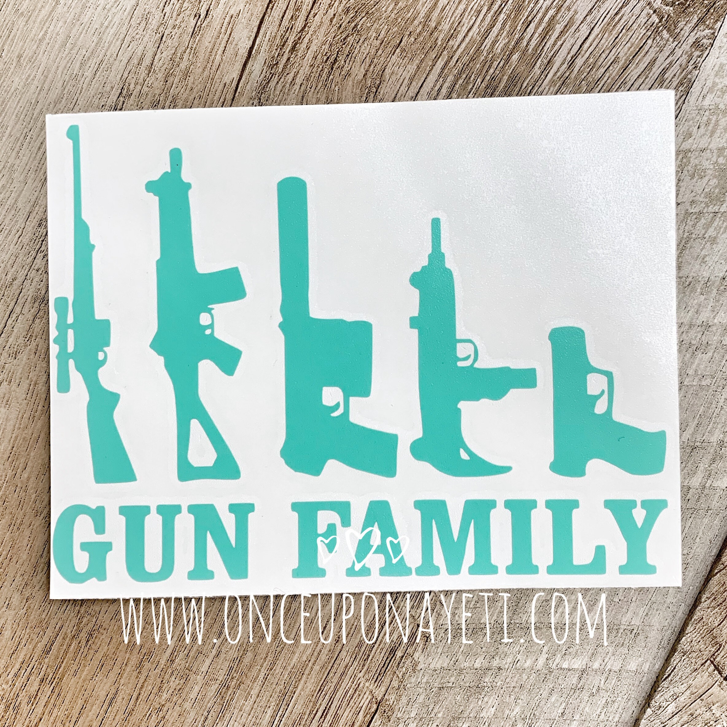 Gun Family Vinyl Decal Progun Car Decal Gun Car Decal Etsy