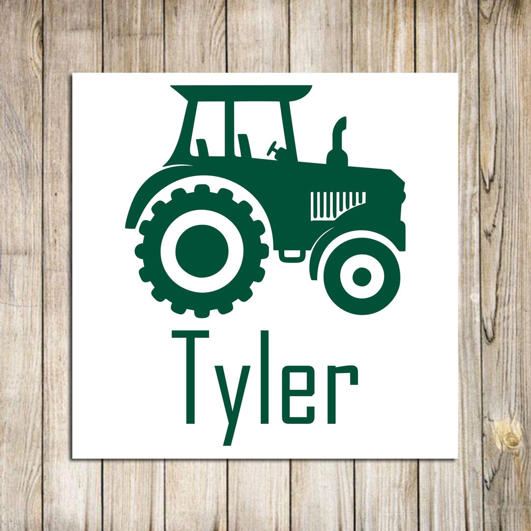 Tractor Decal: Personalized Farm Machinery Sticker - Etsy