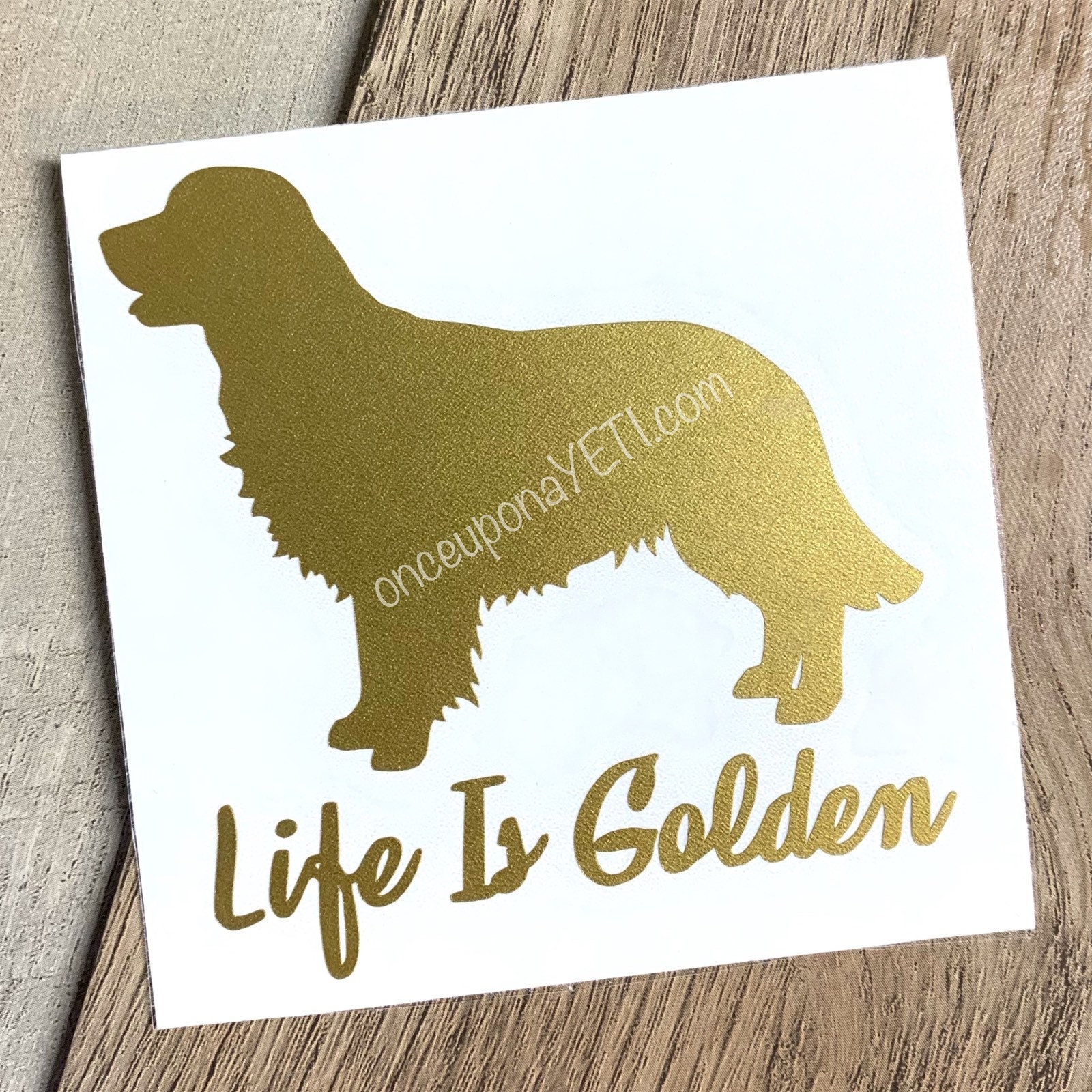 Life is Golden Decal Golden Retriever Decal Pet Decal - Etsy