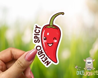 Neuro Spicy Chili Pepper Sticker - Waterproof!
