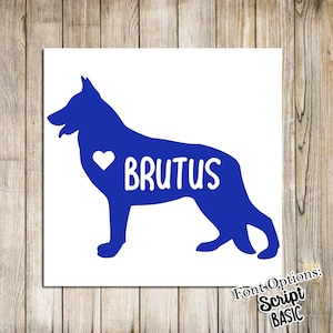 Custom German Shepherd Decal | Dog Decal | Car Decal | German Shepherd | Dog Sticker | Dog Gift | Dog Lover Gift | German Shepherd Sticker