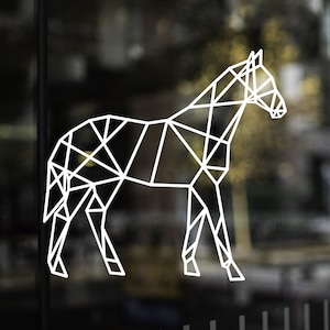 GEOMETRIC HORSE Decal | Horse Car Decal | Gift For Horse Lover | Horse Girl | Equestrian Decal | Truck Decal | Custom Horse Decal | Pony