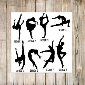 Dancer Vinyl Decal, Car Window Decal, Laptop Decal, Water Bottle Decal, Car Decal, Sports Decal, Gymnast Gift, Gymnastics Decal, Dance Mom