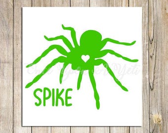 Tarantula Custom Decal, Spider Tank Decal, Spider Sticker, Reptile Decal, Pet Decal, Gift For Pet Lover, Tarantula Lover, Car Decal,