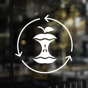 Compost Label Vinyl Decal Sticker